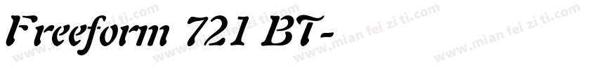 Freeform 721 BT字体转换